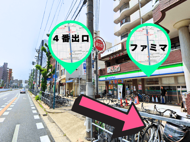 黒川駅４番出口を 左へ