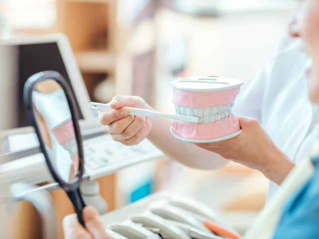 ブラッシング指導